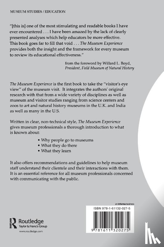 Falk, John H, Dierking, Lynn D - The Museum Experience