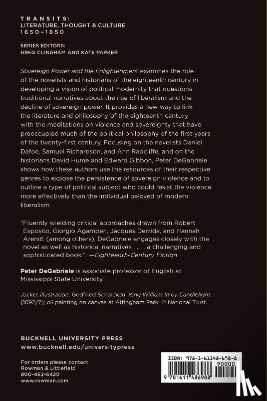 DeGabriele, Peter - Sovereign Power and the Enlightenment