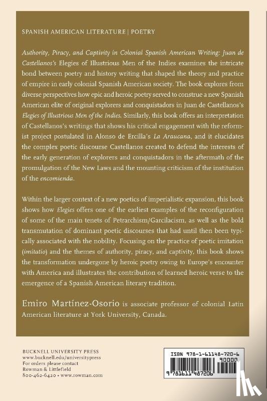 Martinez-Osorio, Emiro - Authority, Piracy, and Captivity in Colonial Spanish American Writing