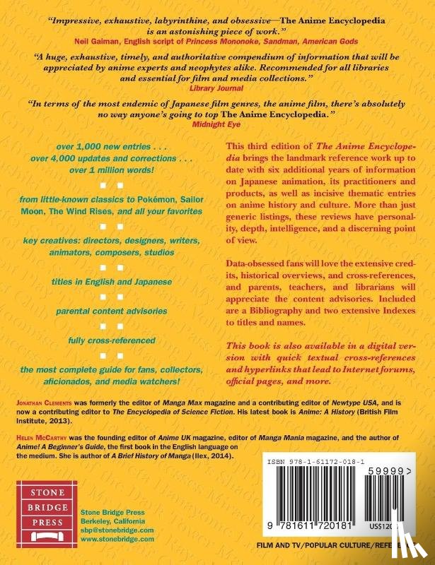 Clements, Jonathan, McCarthy, Helen - The Anime Encyclopedia, 3rd Revised Edition