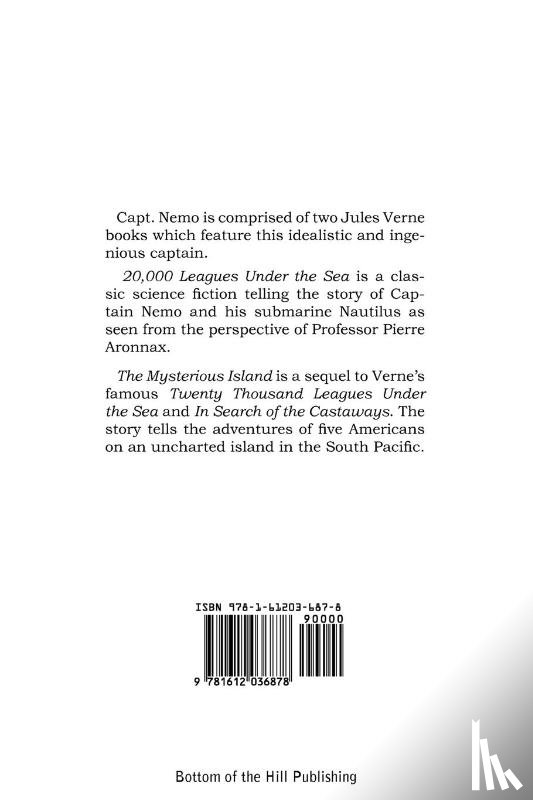 Verne, Jules - Capt. Nemo - 20,000 Leagues Under the Sea & the Mysterious Island
