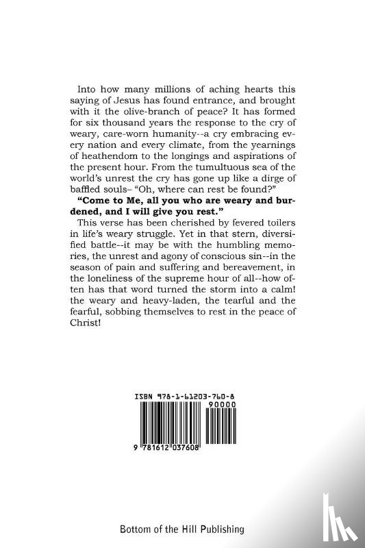 Macduff, John - Hospice of the Pilgram, the Great Rest-Word of Christ