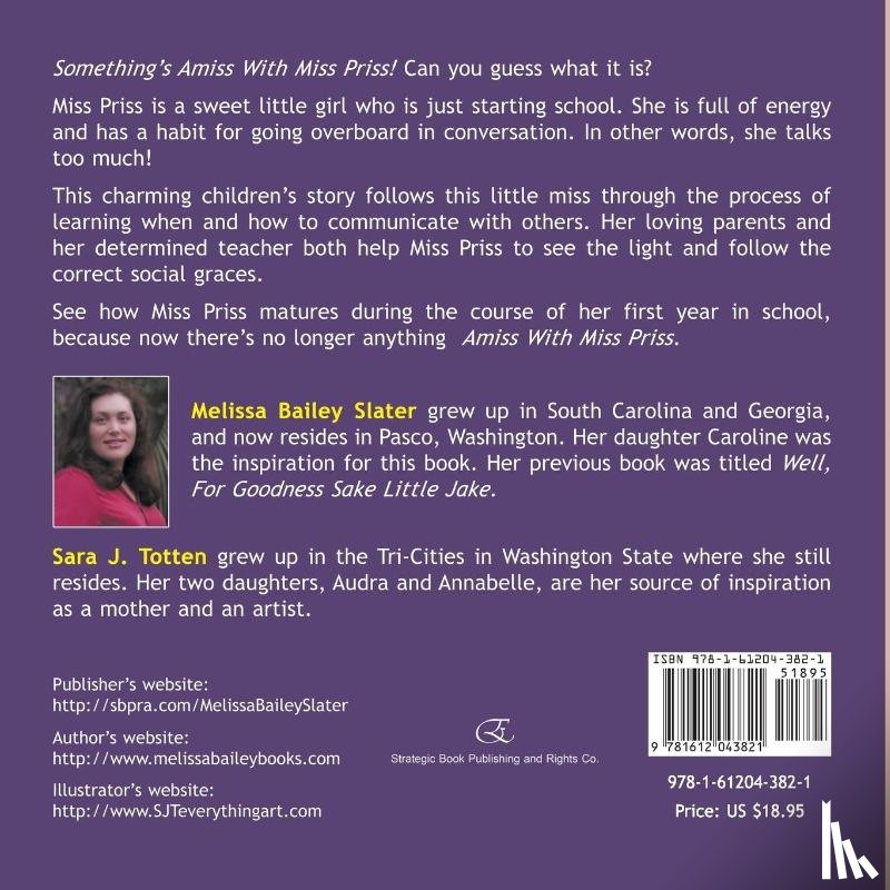 Slater, Melissa Bailey - Something's Amiss with Miss Priss