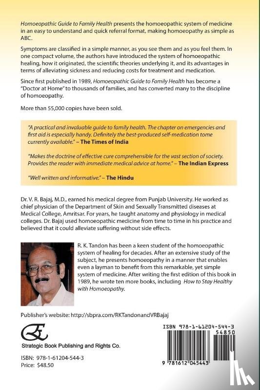 Tandon, R K, Bajaj M D, Dr V R - Homoeopathic Guide to Family Health