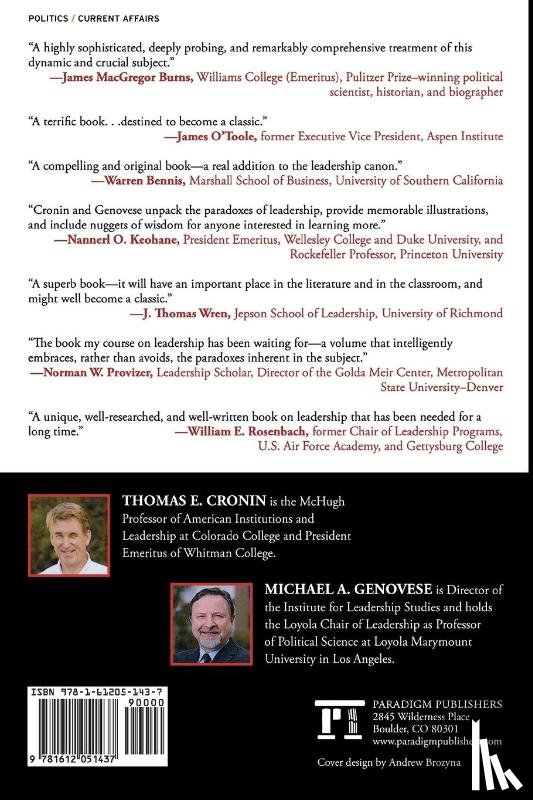 Cronin, Thomas E., Genovese, Michael A. - Leadership Matters
