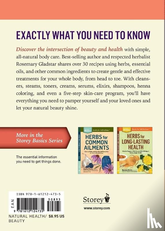 Gladstar, Rosemary - Herbs for Natural Beauty
