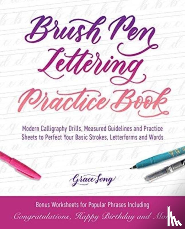 Song, Grace - Brush Pen Lettering Practice Book