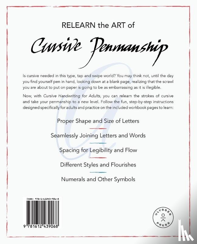 Neal, John - Cursive Handwriting For Adults