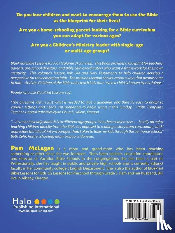 McLagan, Pam - BluePrint Bible Lessons for Kids (Volume 2)
