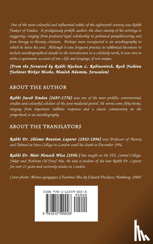 Emden, Jacob, Leperer, Sidney B, Wise, Meir H - Megilat Sefer