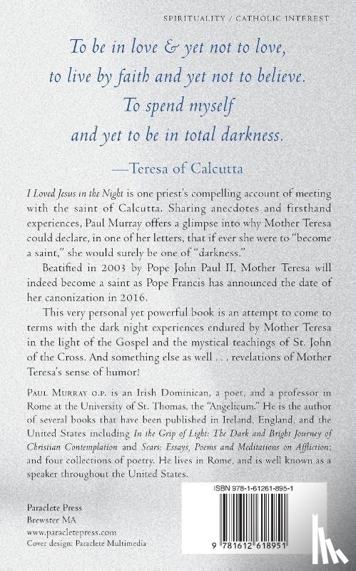 Murray, Associate Professor Paul (Edinburgh University) - I Loved Jesus in the Night