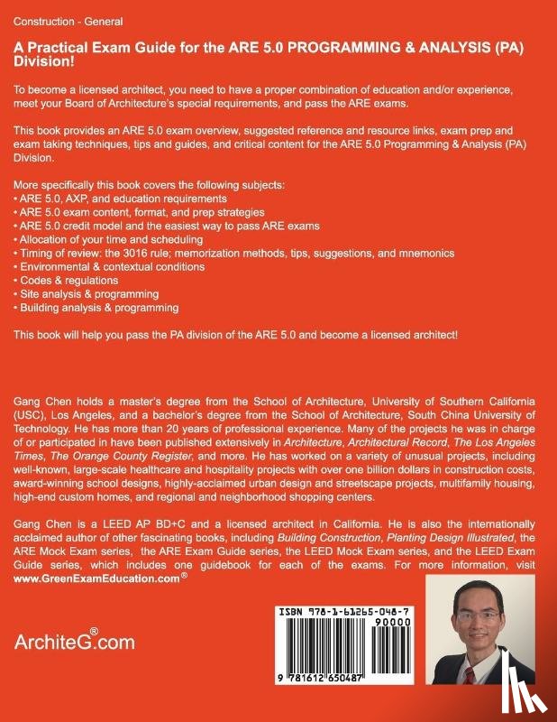 Chen, Gang - Programming & Analysis (PA) ARE 5.0 Exam Guide (Architect Registration Examination)