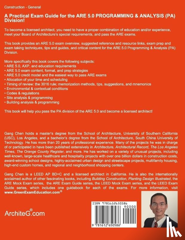 Chen, Gang - Programming & Analysis (PA) ARE 5.0 Exam Guide (Architect Registration Examination), 2nd Edition