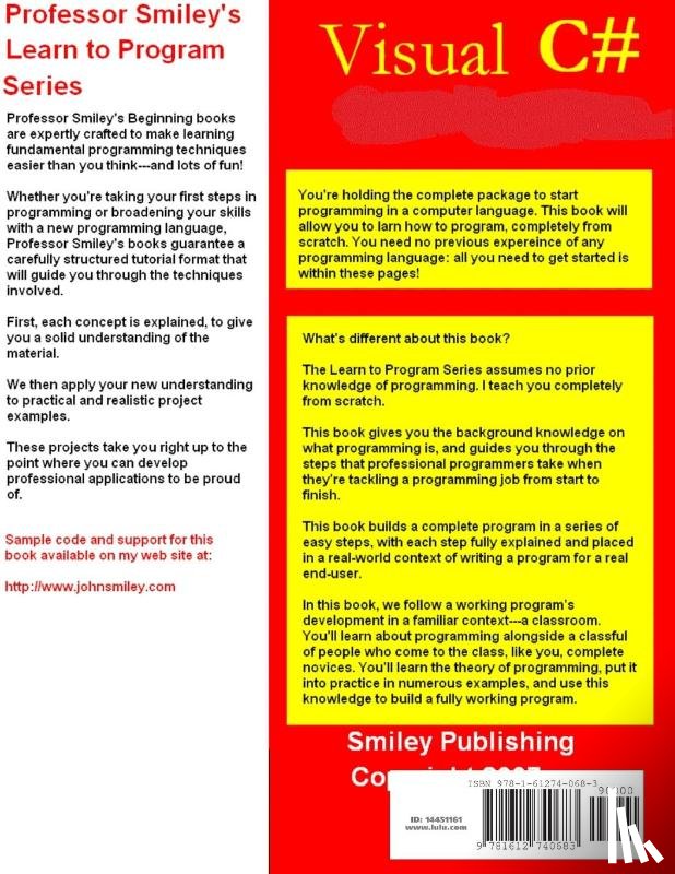 Smiley, John - Learn to Program with Visual C# (2014 Edition)