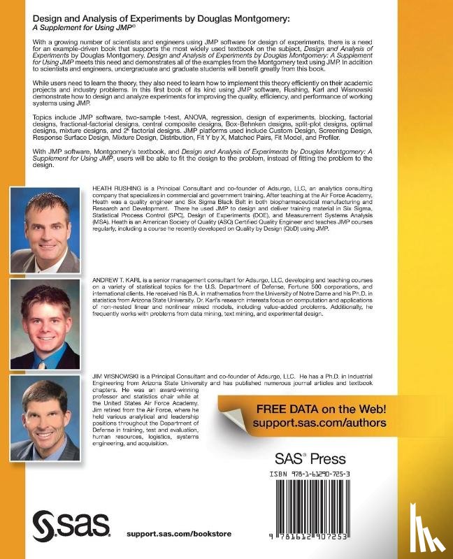 Rushing, Heath, Karl, Andrew, Wisnowski, James - Design and Analysis of Experiments by Douglas Montgomery