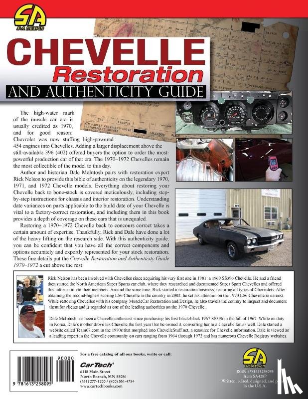 Nelson, Rick, McIntosh, Dale - Chevelle Restoration and Authenticity Guide 1970-1972