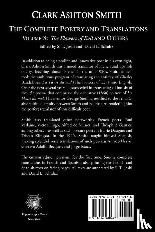 Smith, Clark Ashton, Schultz, David E - The Complete Poetry and Translations Volume 3