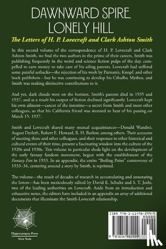 Lovecraft, H P, Smith, Clark Ashton - Dawnward Spire, Lonely Hill