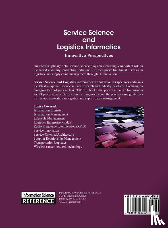  - Service Science and Logistics Informatics