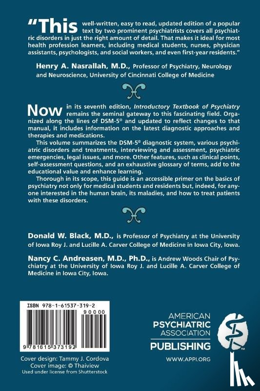 Black, Donald W., Andreasen, Nancy C. - Introductory Textbook of Psychiatry