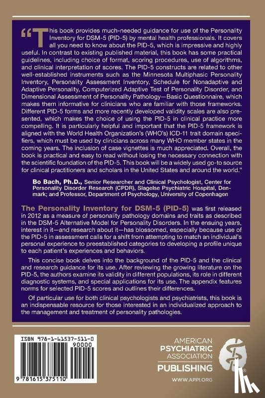 Markon, Kristian E. (Research Scientist, Fossati, Andrea (Faculty of Psychology, Somma, Antonella (Assistant Professor of Psychometrics, Krueger, Bob (University of Minnesota) - Understanding the Personality Inventory for DSM-5 (PID-5)
