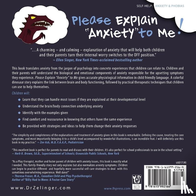 Zelinger, Laurie E, Zelinger, Jordan - Please Explain Anxiety to Me!