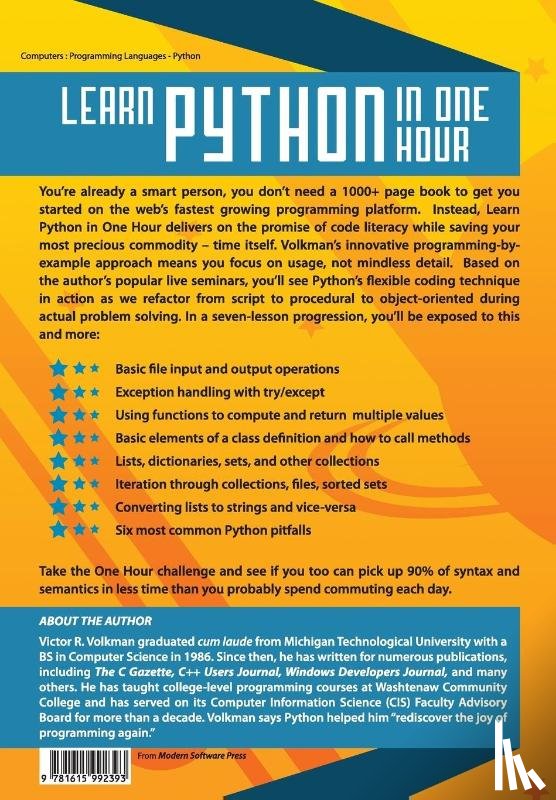 Volkman, Victor R - Learn Python in One Hour