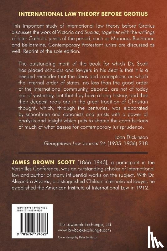 Scott, James Brown - The Catholic Conception of International Law