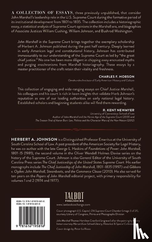 Johnson, Herbert a - John Marshall in the Supreme Court