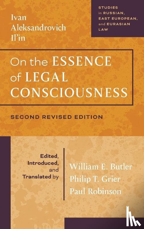 Il'in, Ivan Aleksandrovich - On the Essence of Legal Consciousness