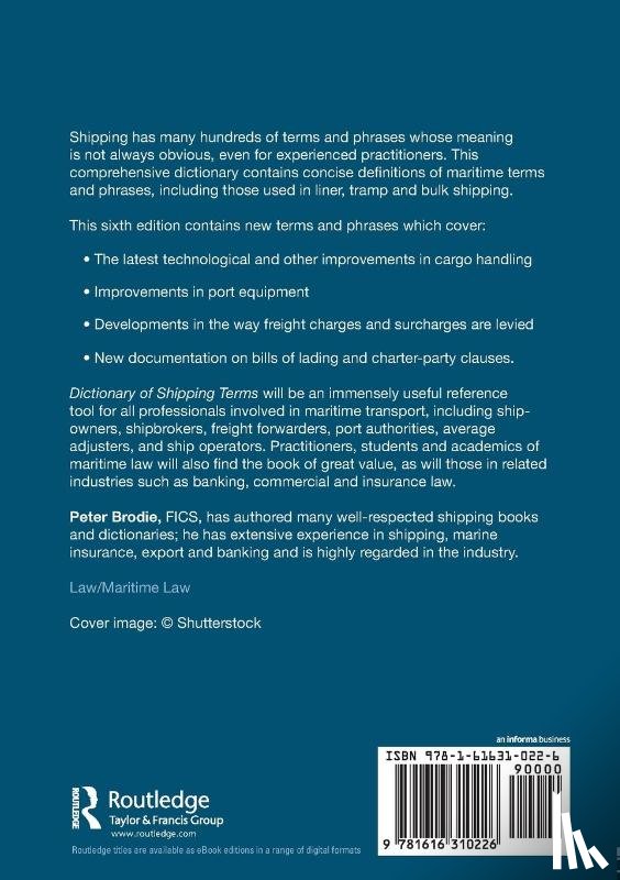 Brodie, Peter - Dictionary of Shipping Terms