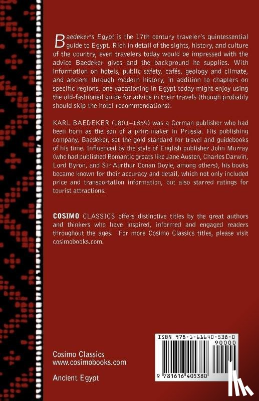 Baedeker, Karl - Baedeker's Egypt