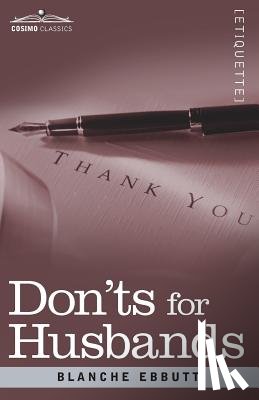 Ebbutt, Blanche - Don'ts for Husbands