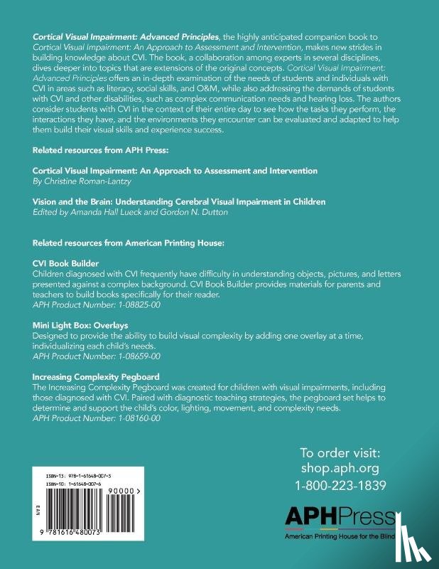Roman-Lantzy, Christine - Cortical Visual Impairment Advanced Principles