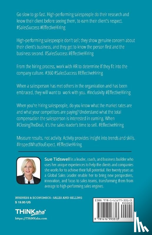 Tidswell, Sue - Practically Brilliant Words of Wisdom on Hiring a High-Performing Sales Force