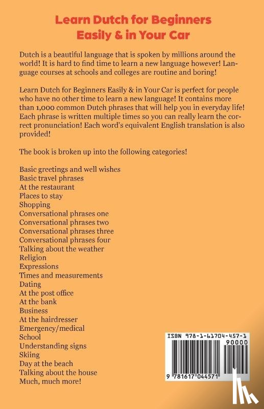 Languages, Immersion - Learn Dutch For Beginners Easily! Phrases Edition! Contains Over 1000 Dutch Beginner & Intermediate Phrases