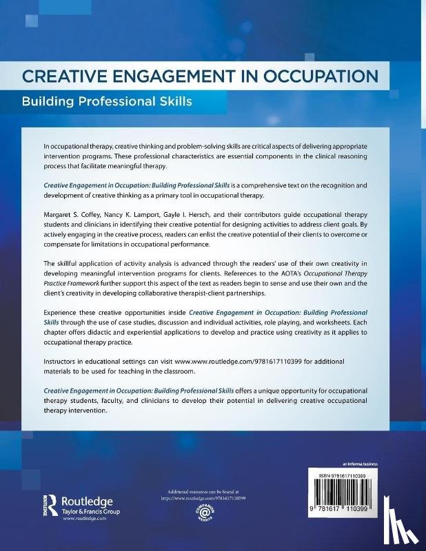 Coffey, Margaret, Lamport, Nancy, Hersch, Gayle - Creative Engagement in Occupation