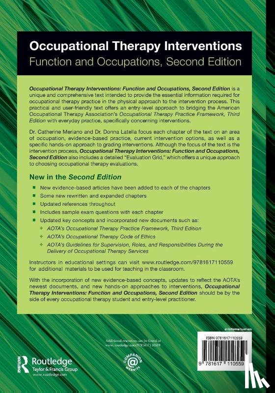 Meriano, Catherine, Latella, Donna - Occupational Therapy Interventions