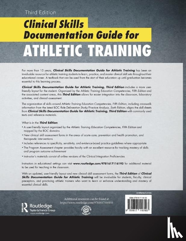 Hauth, John, Gloyeske, Brian, Amato, Herb - Clinical Skills Documentation Guide for Athletic Training