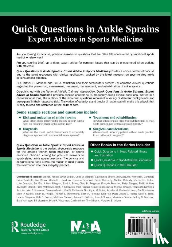 McKeon, Patrick, Wikstrom, Erik - Quick Questions in Ankle Sprains