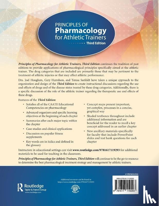 Houglum, Joel, Harrelson, Gary, Seefeldt, Teresa - Principles of Pharmacology for Athletic Trainers