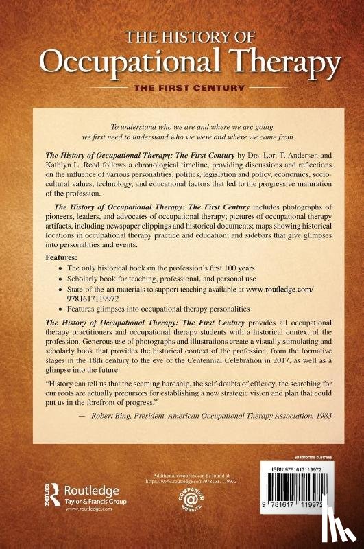 Andersen, Lori, Reed, Kathlyn - The History of Occupational Therapy