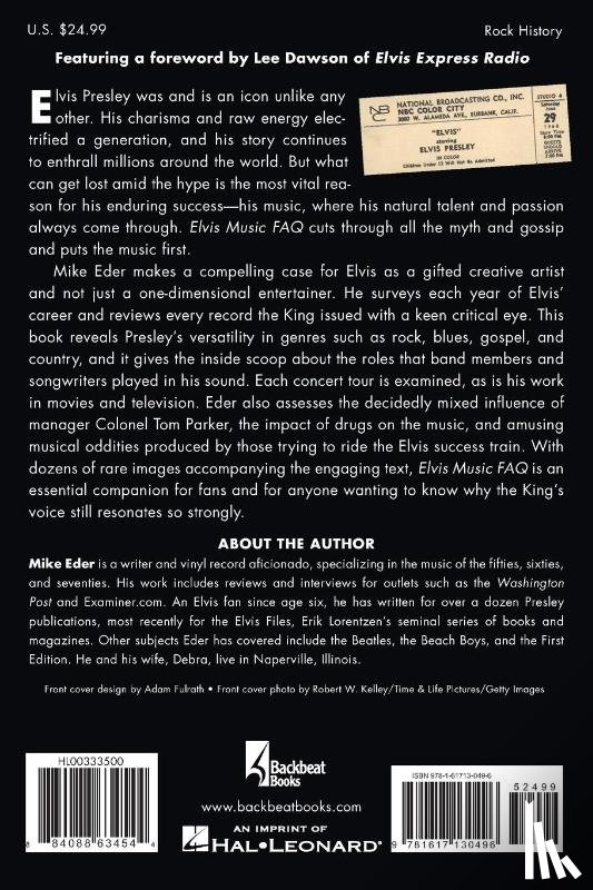 Eder, Mike - Elvis Music FAQ
