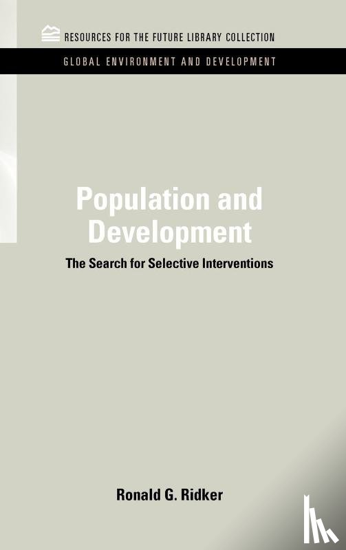 Ridker, Ronald G. - Population and Development