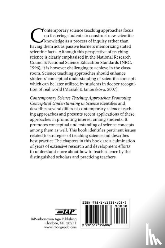  - Contemporary Science Teaching Approaches