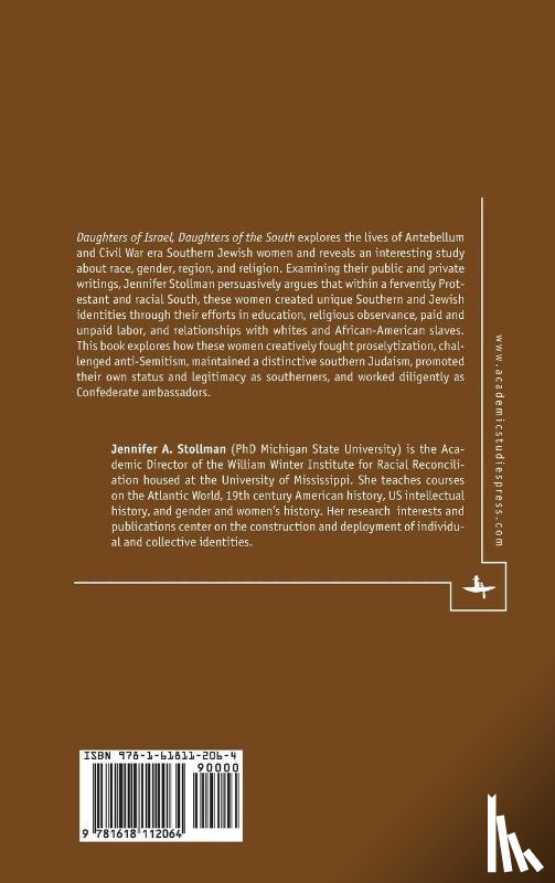 Stollman, Jennifer - Daughters of Israel, Daughters of the South