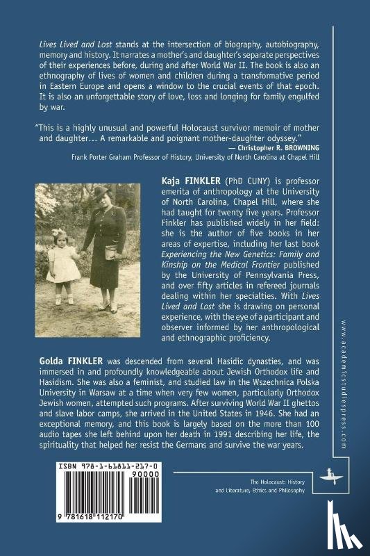 Finkler, Kaja, Finkler, Golda - Lives Lived and Lost