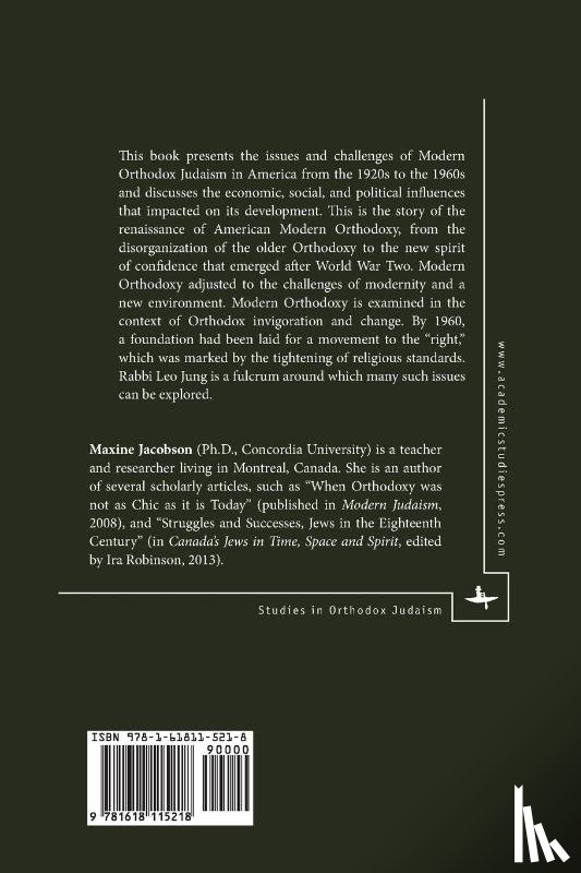 Jacobson, Maxine - Modern Orthodoxy in American Judaism