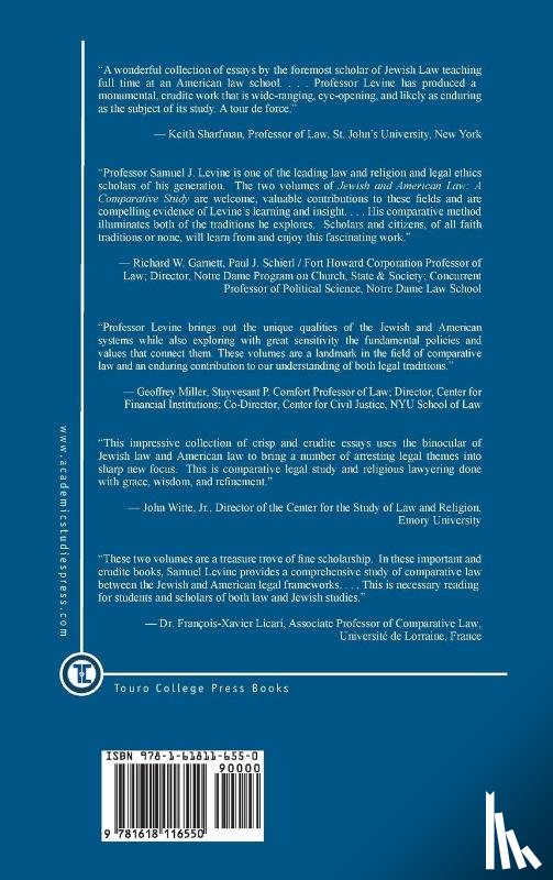 Levine, Samuel J. - Jewish Law and American Law, Volume 1