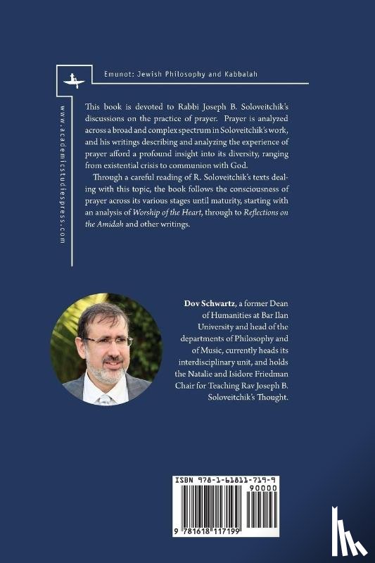 Schwartz, Dov - Rabbi Joseph Dov Soloveitchik on the Experience of Prayer